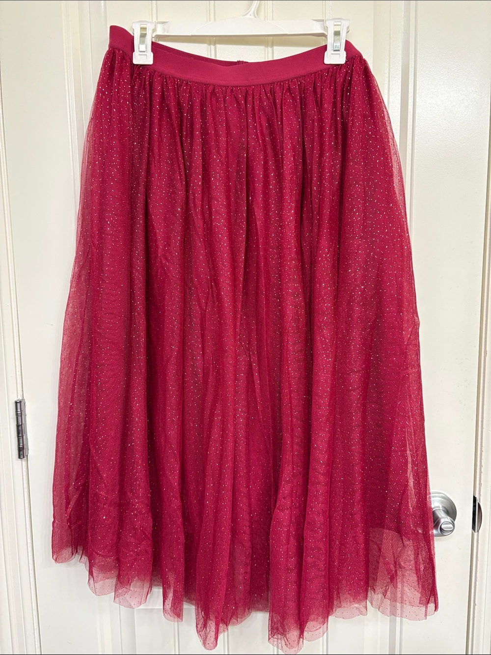 NWT Matilda Jane Sparkle City Tulle Skirt in Berry